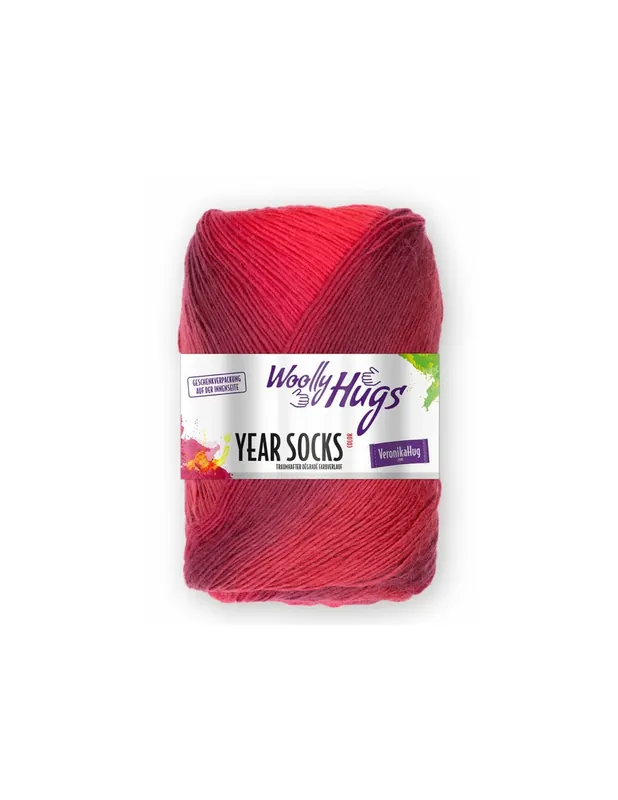 Sprawdź teraz | Włóczka Year Socks - czerwony