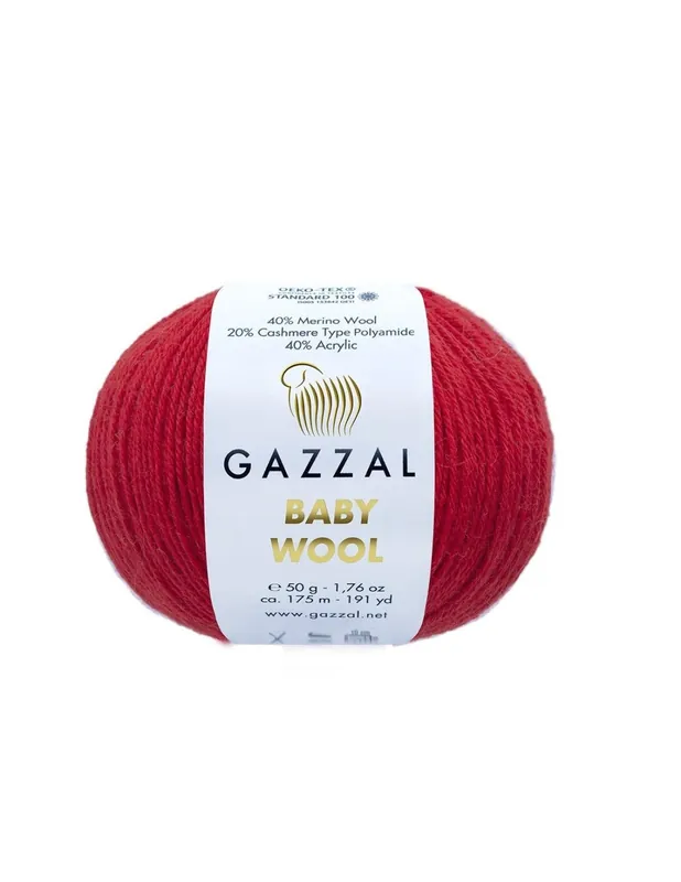 Bestseller | Włóczka Baby Wool 811 czerwona