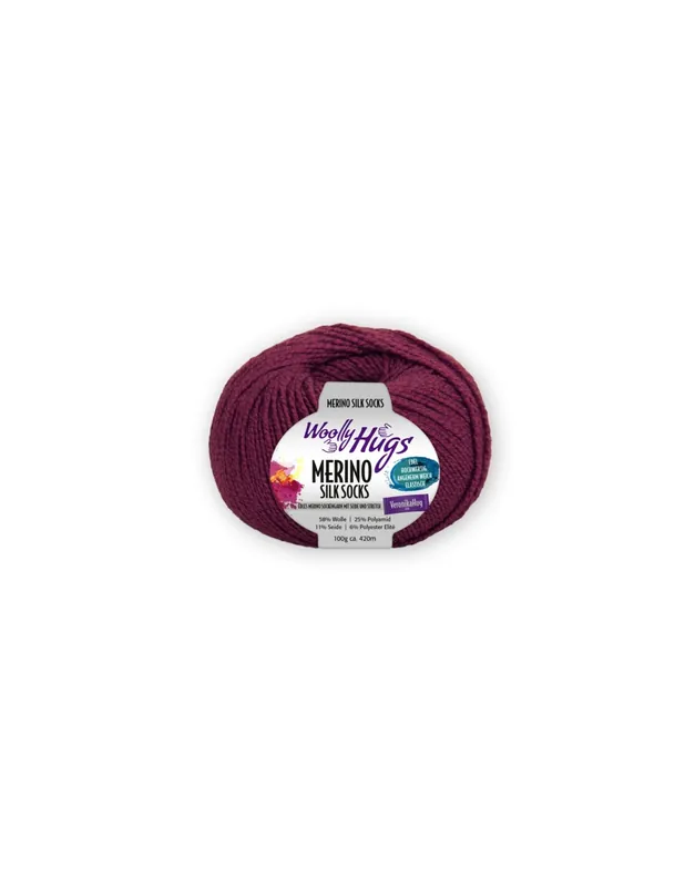 Klienci polecają - Włóczka Merino Silk Socks bordowa