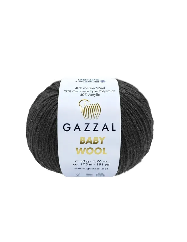 Włóczka Baby Wool 803 czarna - Darmowy zwrot