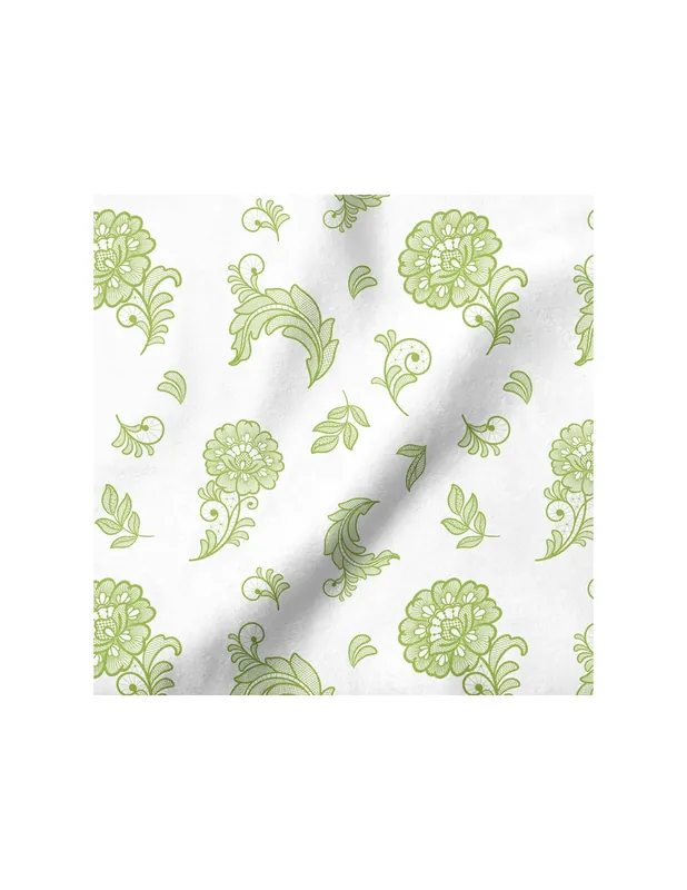 Wzór Haftowana Koronka Lime P462_01 | Supercena