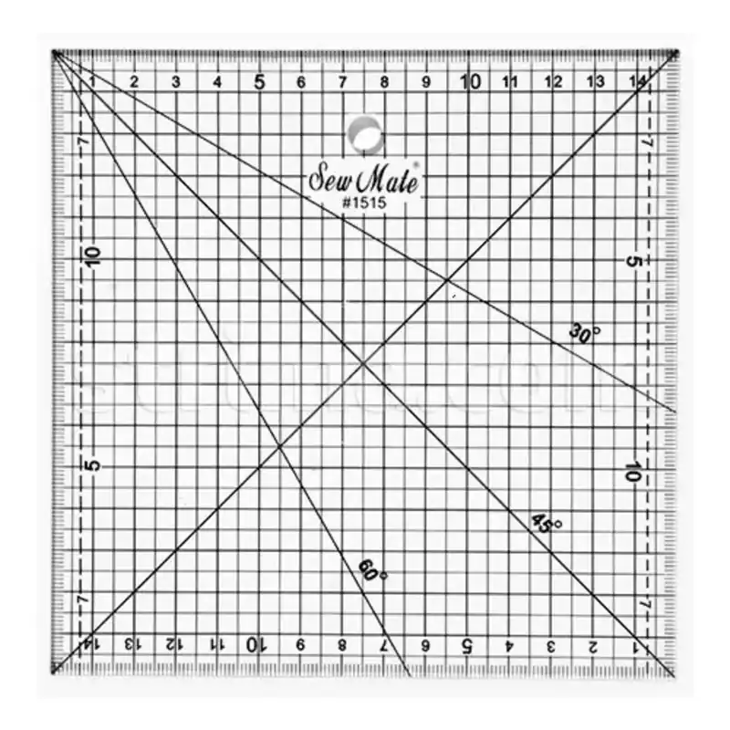 Liniał do patchworku 150x150mm - Jakość premium