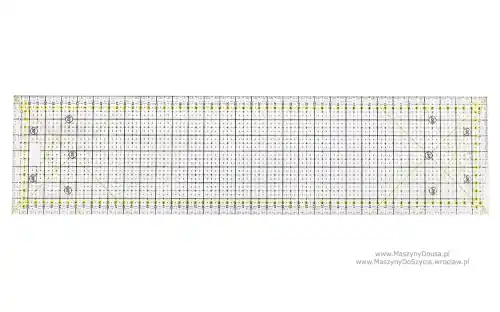 Dobra cena - Linijka prostokątna 60x15cm z kątami